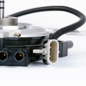 MAS distributor electronic module closeup demonstrating tested components