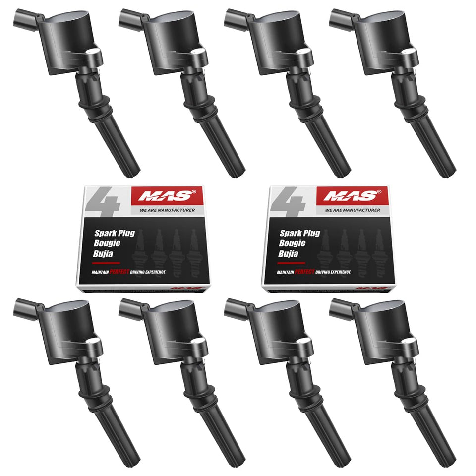 MAS front packaging showing full coil and plug kit for quick identification and confidence