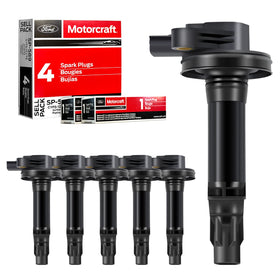 MAS front packaging showing full coil and spark plug bundle improving reliability