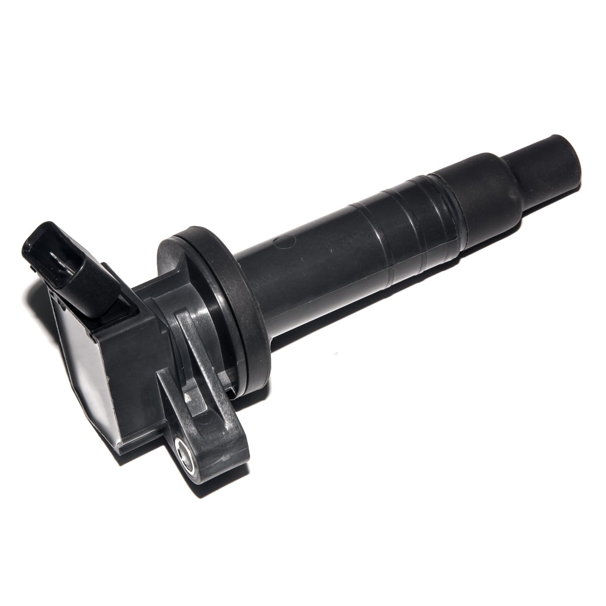 MAS ignition coil pack front view showing compact housing and mounting points for easy replacement