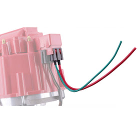 MAS distributor installed in Chevrolet engine bay improving ignition reliability