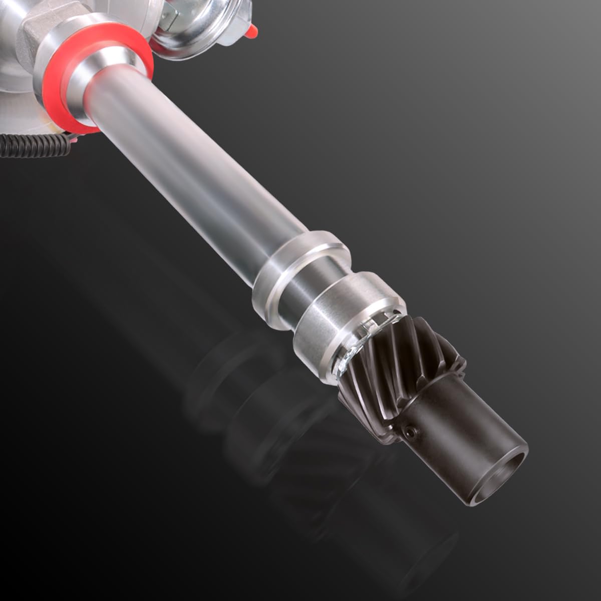 MAS 90° spark plug boot and wires showing tight-fit routing for compact engine bays
