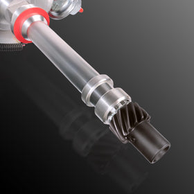 MAS 90° spark plug boot and wires showing tight-fit routing for compact engine bays
