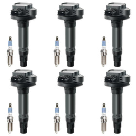 MAS Motorcraft SP411 spark plugs laid out showing correct gap benefit