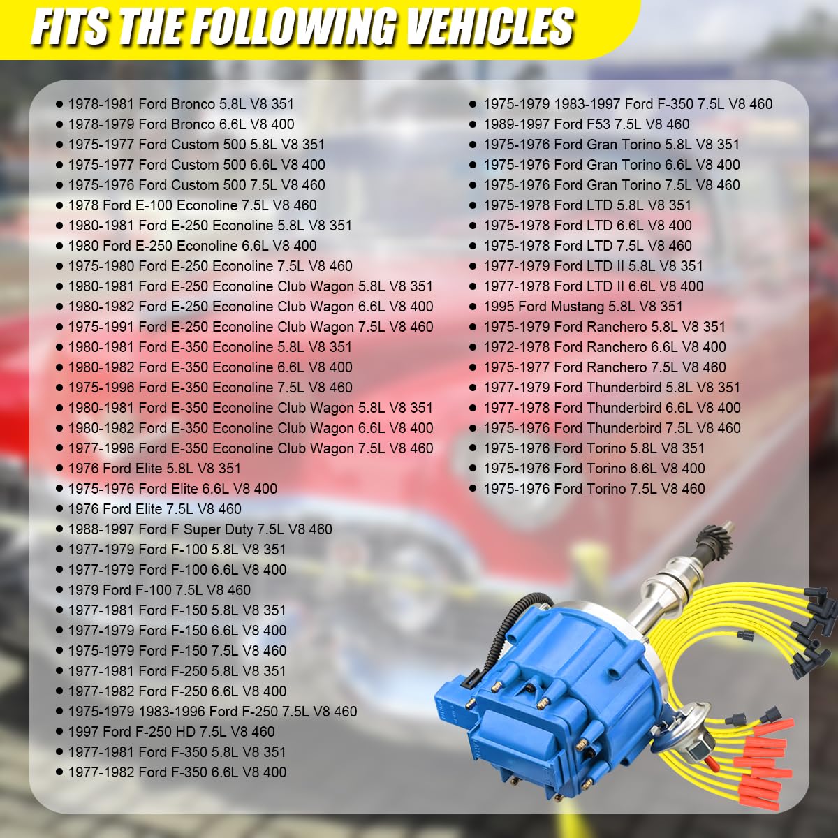 MAS performance spark plug wires laid out for correct length and heat resistance