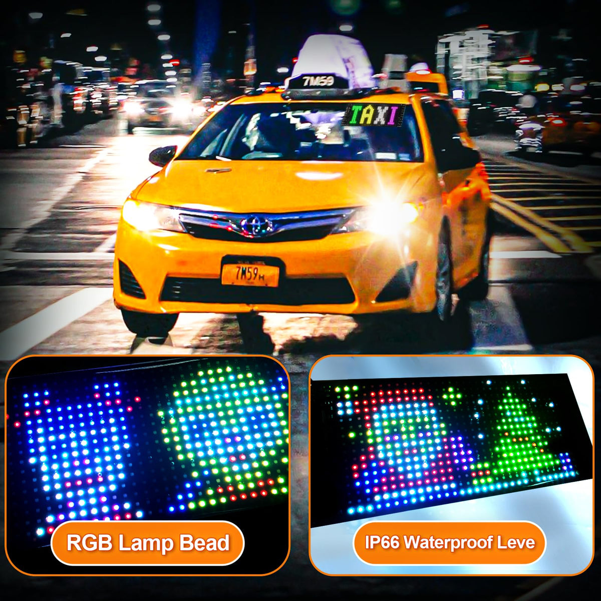 Maschsea close-up of LED pixels showing matrix detail for crisp animations