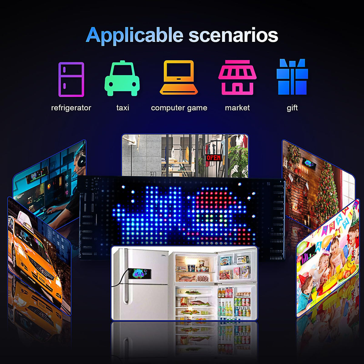 Maschsea beside credit card showing compact size for portable signage convenience