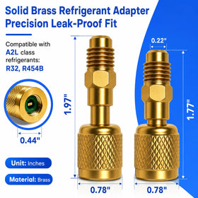 MASITE PCWJ 85° adapter detailed view demonstrating access to obstructed valve stems
