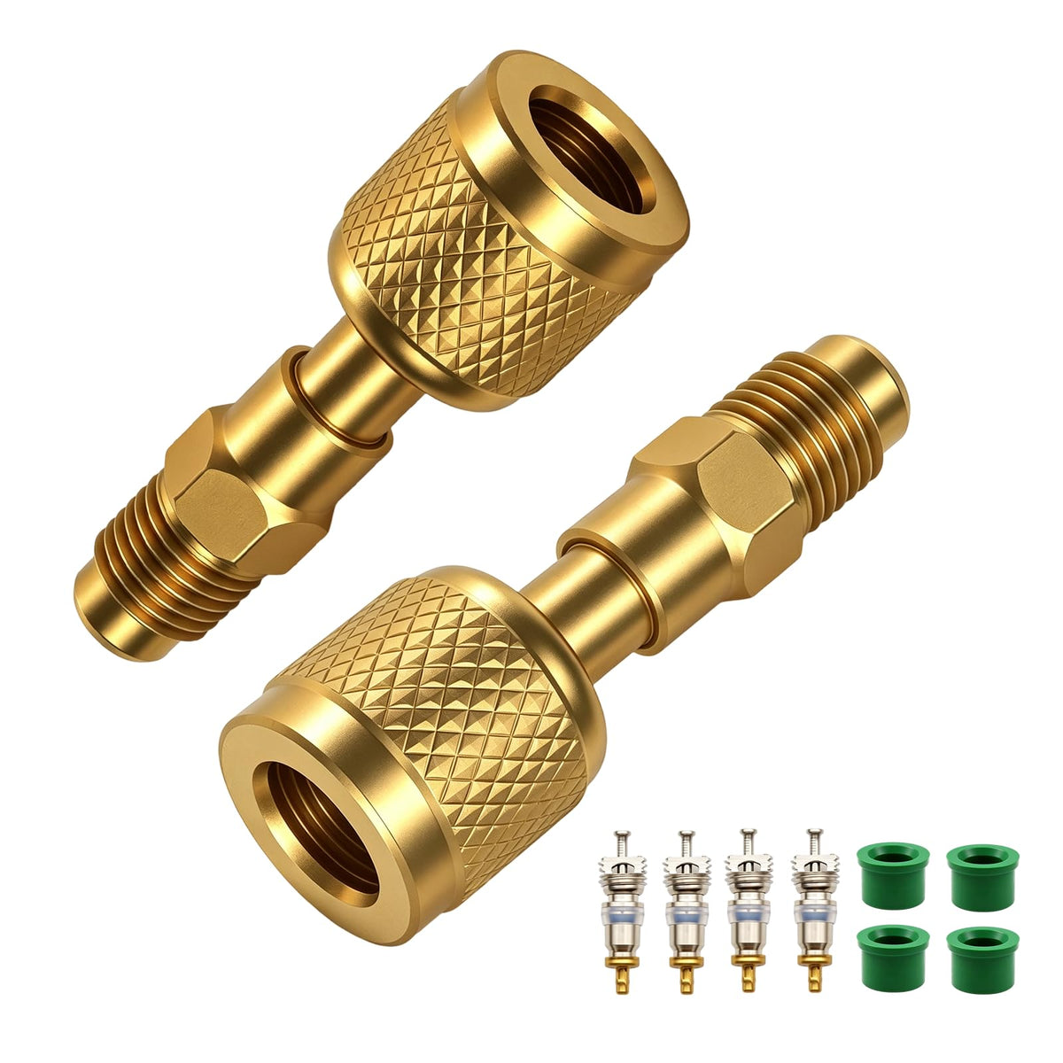 MASITE PCWJ front view of brass adapter showing compact form and secure fit