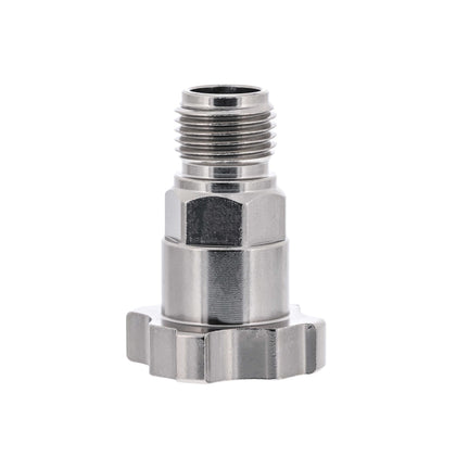 Master Airbrush MPS-844 adapter front view showing compact durable design for quick conversion