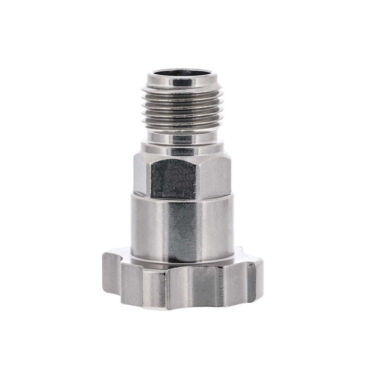 Master Airbrush MPS-844 adapter front view showing compact durable design for quick conversion