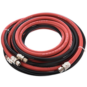 Master Airbrush front packaging showing full 25ft hose set and fittings for easy identification and benefit
