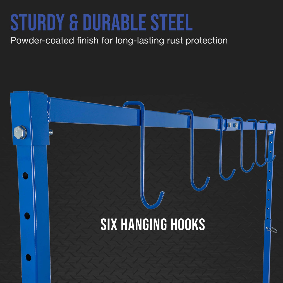Master Airbrush hook detail with panel demonstrating secure hanging for paintwork