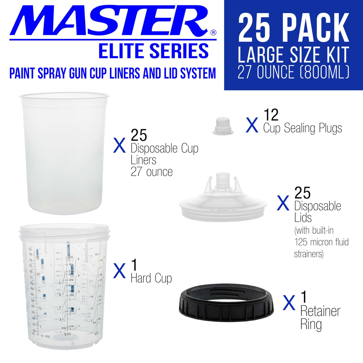 Master Airbrush hard cup and retainer ring detail for secure mounting