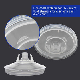 Master Airbrush lid with 125-micron strainer preventing debris in finish