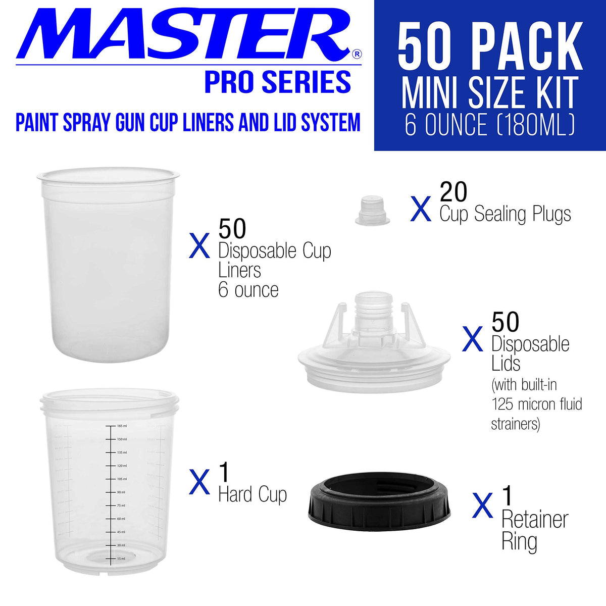 Master Airbrush close-up of lid with built-in 125-micron strainer for cleaner paint