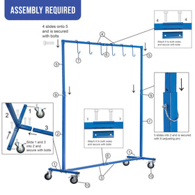 Master Airbrush side profile of wide base illustrating balance while supporting panels