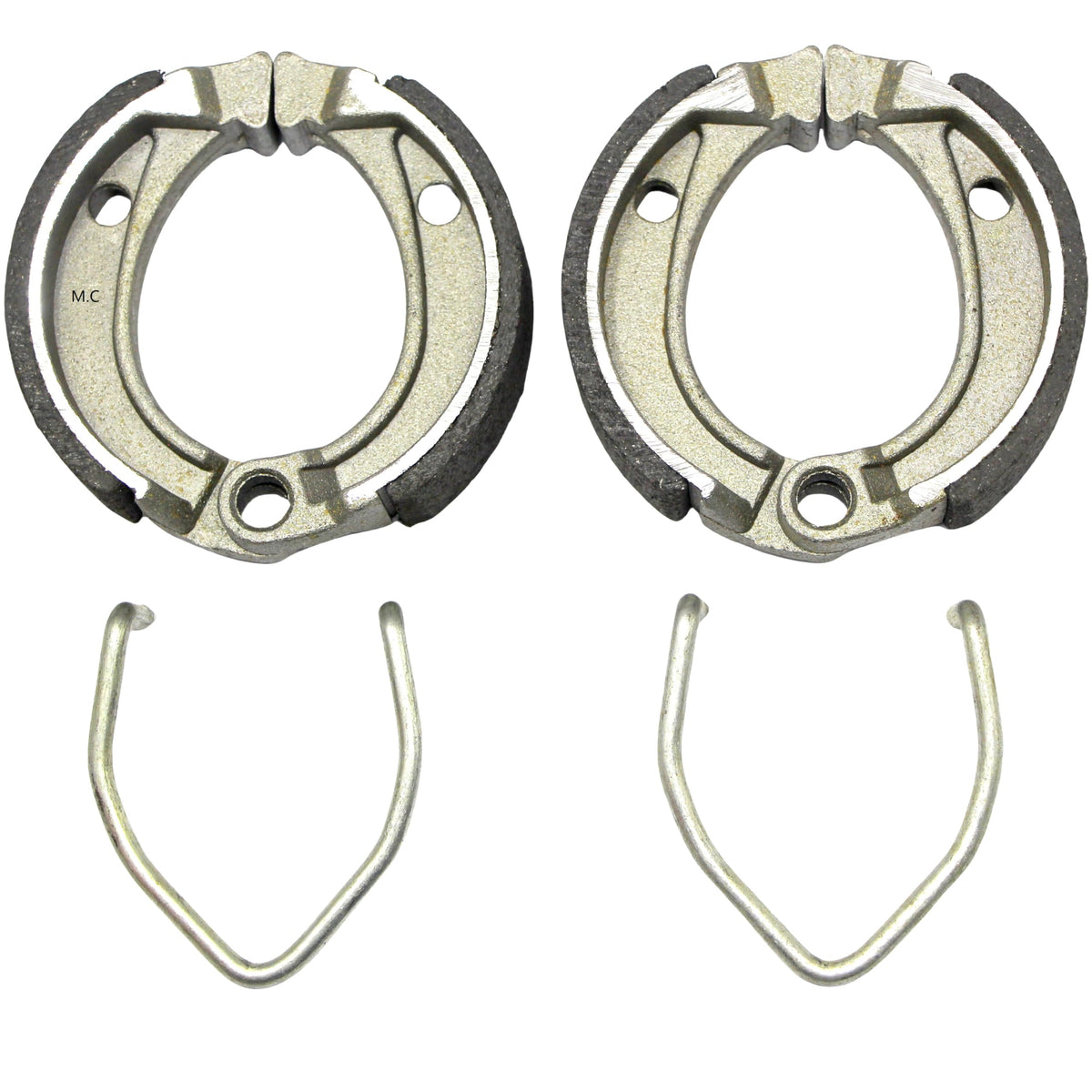 Master Chen brake shoes installed in Polaris drum demonstrating correct fit