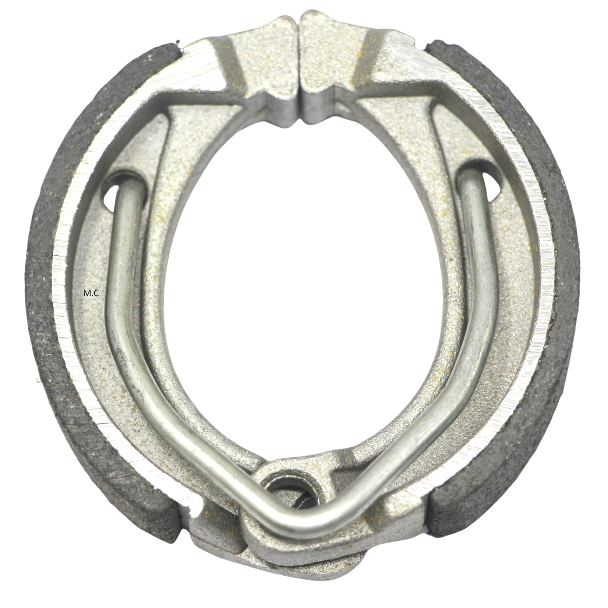 Master Chen close-up of semi-sintered friction surface showing durable texture