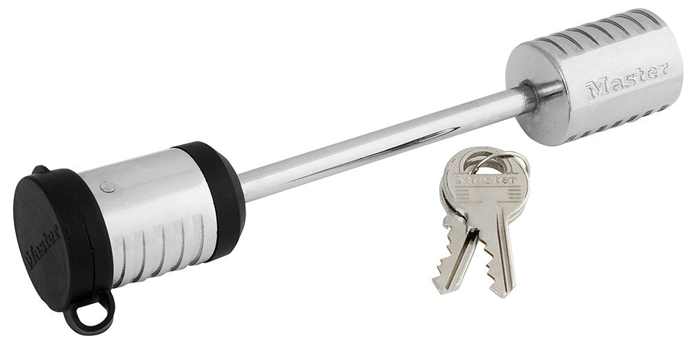 Master Lock 1471DAT front view showing chrome-plated body and secure fit