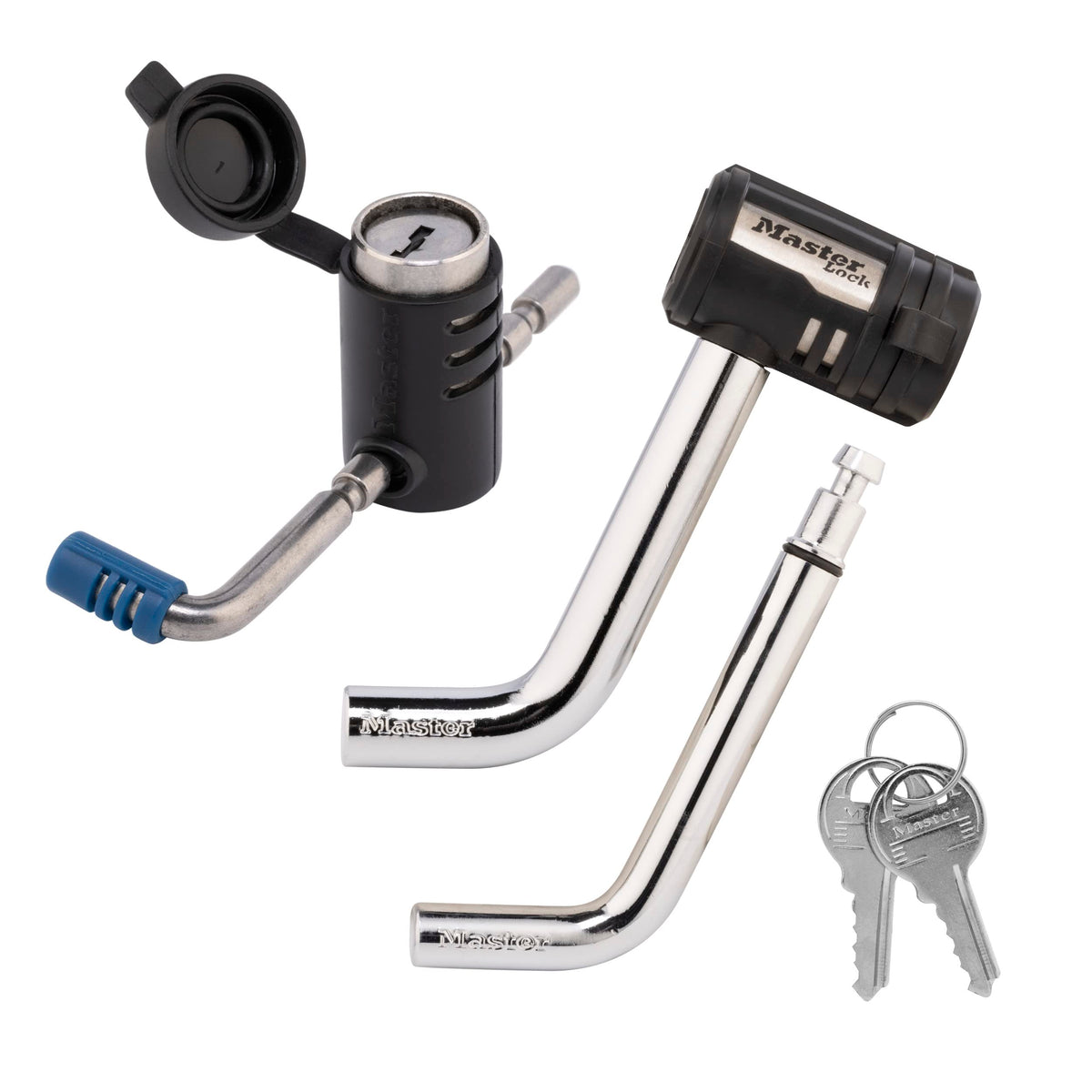 Master Lock 2848DAT front packaging showing included parts and benefits