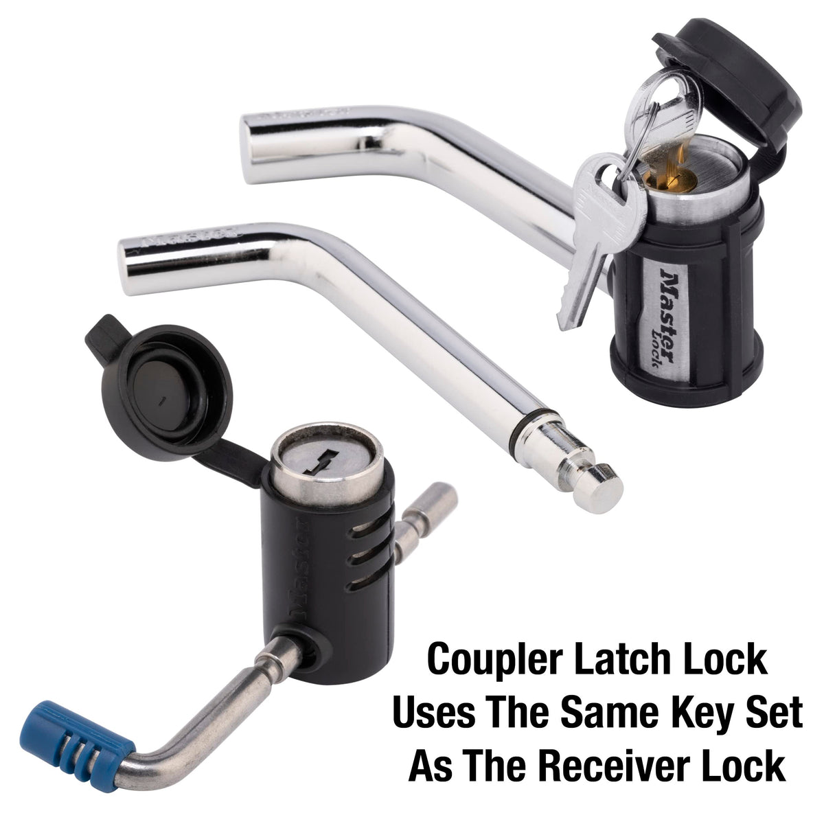 Master Lock receiver bent pin close-up showing hardened pin strength