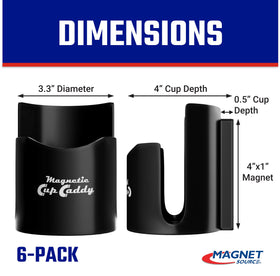 Master Magnetics close-up of powerful magnet mounting firmly to steel toolbox for stability