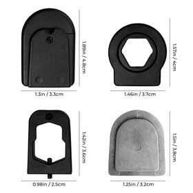 Master Tailgaters close-up of metal adapter threads highlighting durable construction and secure fit
