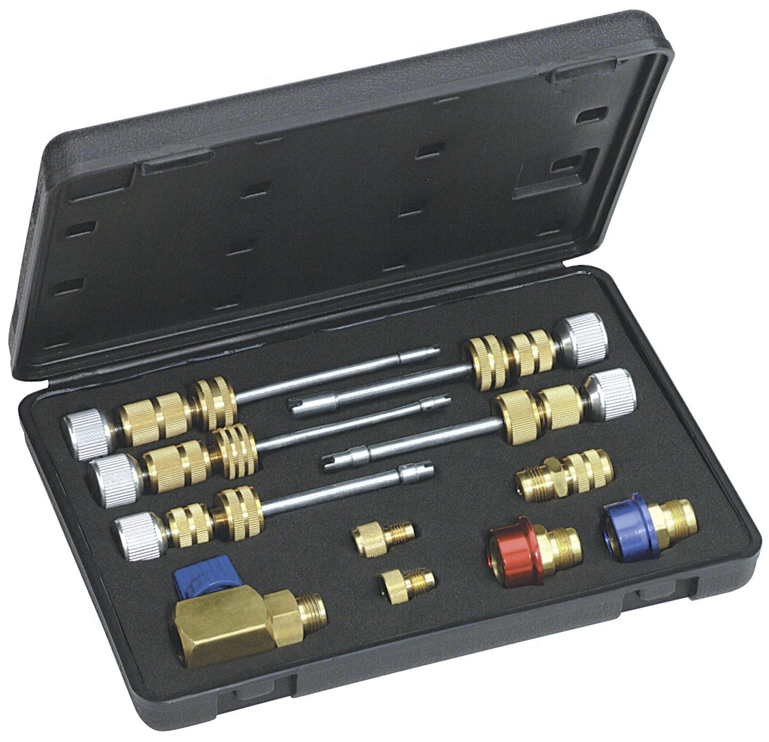 Mastercool 58490 front view showing full kit and case, quick identification benefit