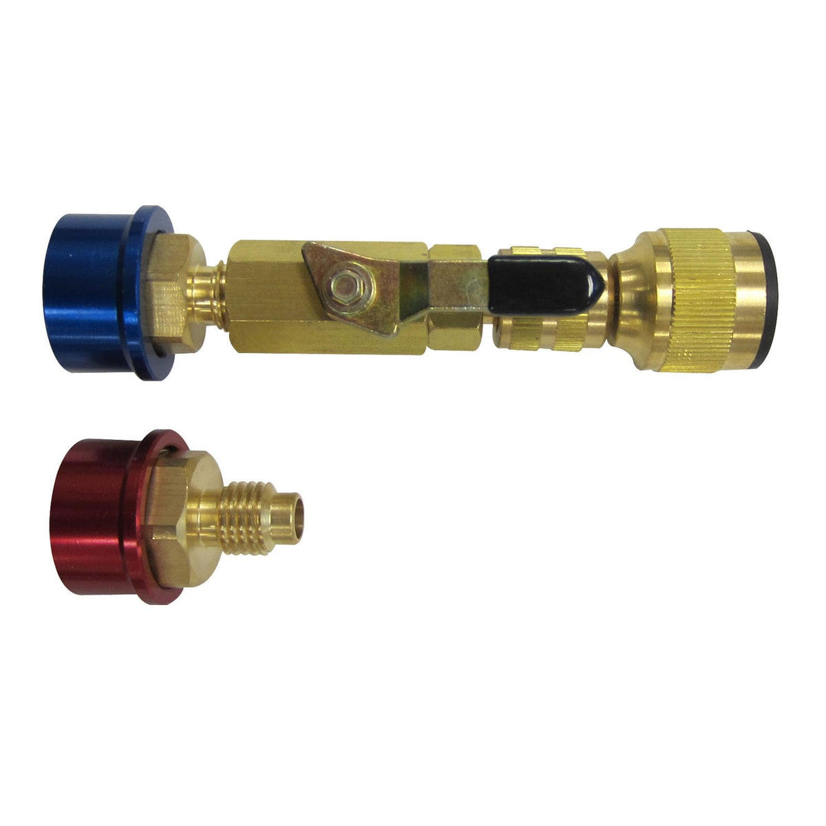 Mastercool 81490 front view showing tool assembled and compact portability