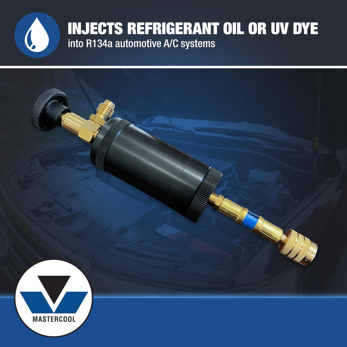 Mastercool needle valve close-up highlighting precise control and smooth dosing