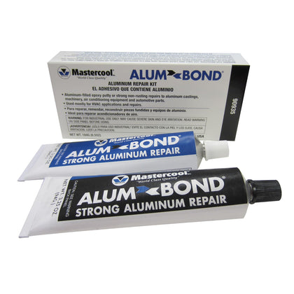 Mastercool Alum Bond front packaging showing product and label benefits