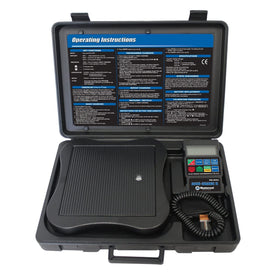 Mastercool scale in-field with technician, speeding accurate refrigerant charging on site