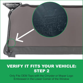 MasterTop rear window installed on Jeep Wrangler JK restoring visibility
