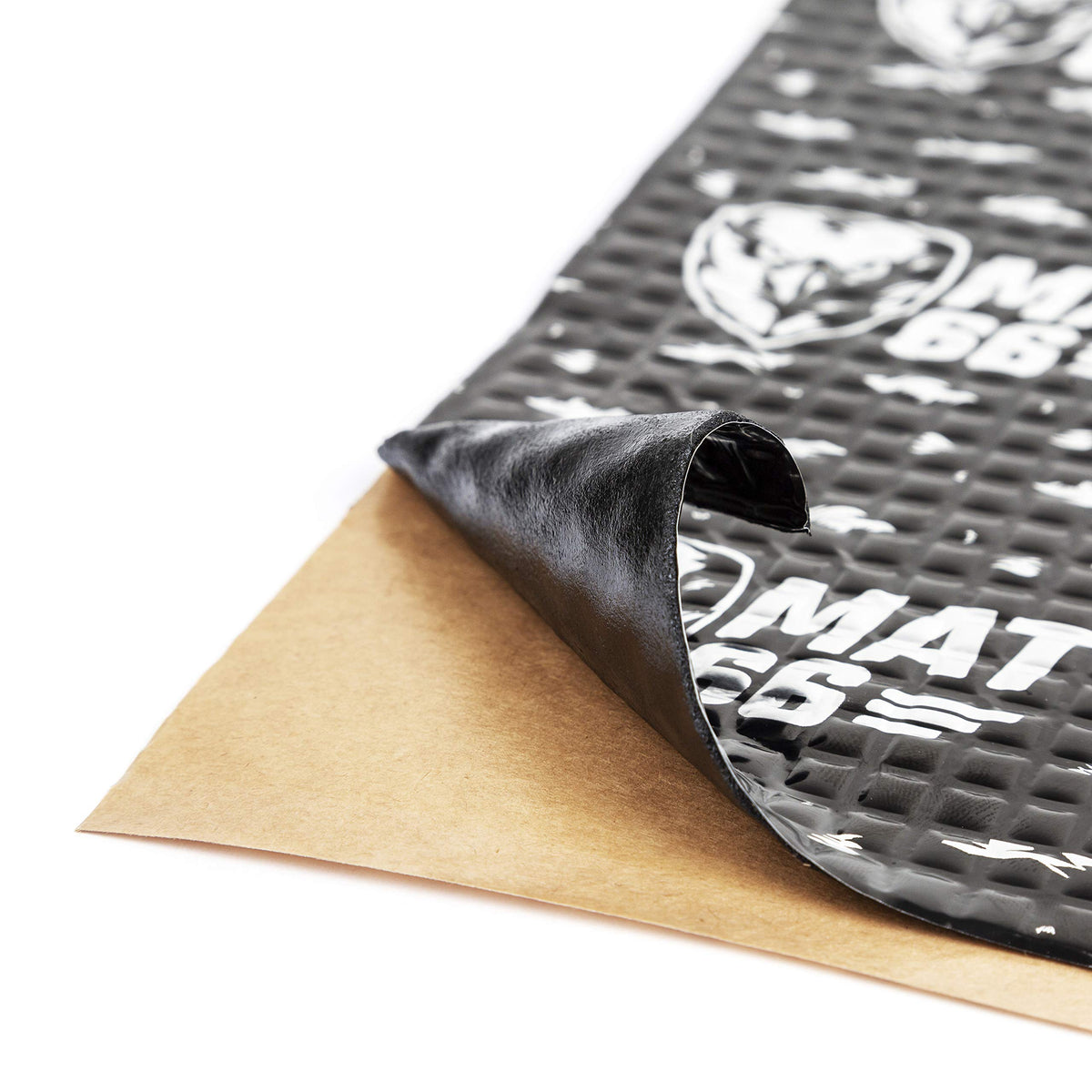 MAT66 ProBlack sheet beside ruler demonstrating 250x400 mm size benefit