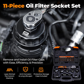 MateAuto tools in a garage setting demonstrating professional-ready oil change efficiency
