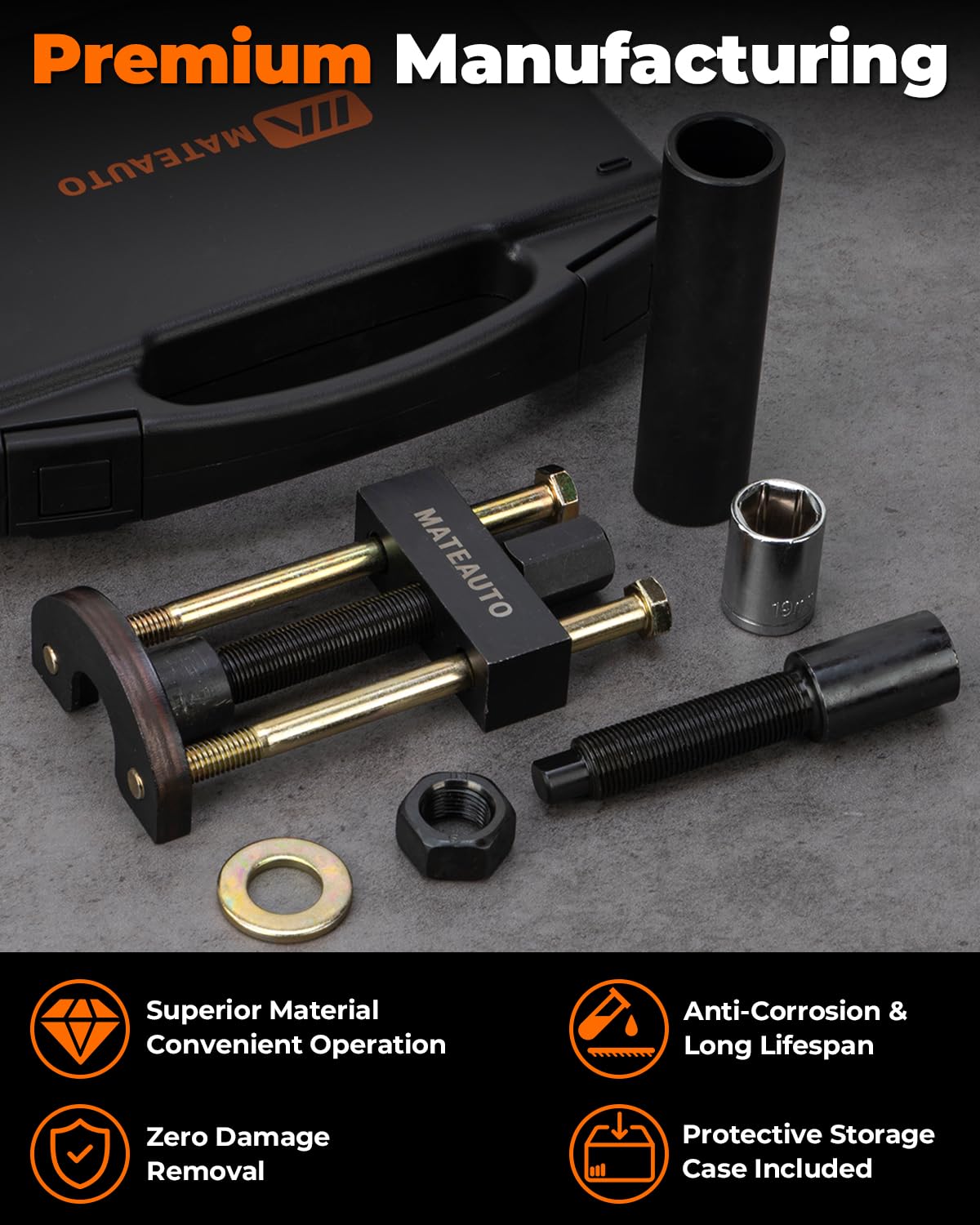 MateAuto kit shown in hand for scale to illustrate compact design and workshop convenience