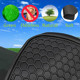 Matericuo driver side close-up of tire-pattern tread for better grip