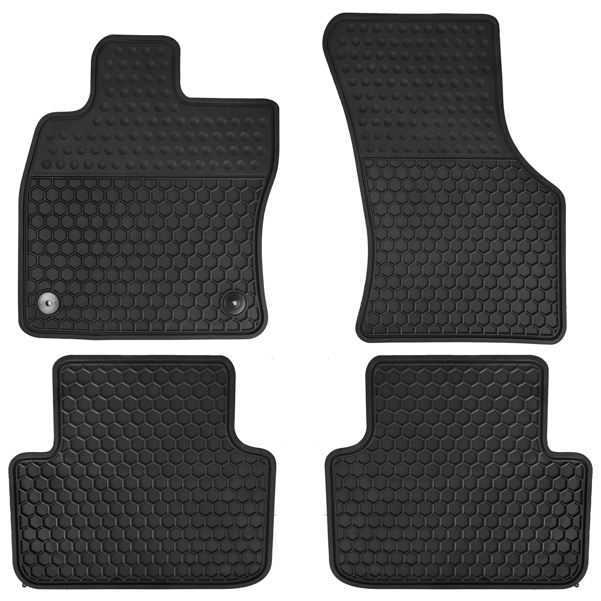 Matericuo front driver and passenger mats installed in VW Jetta protecting carpet
