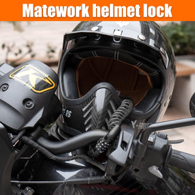Matework lock installed on handlebar demonstrating quick 5-second fit