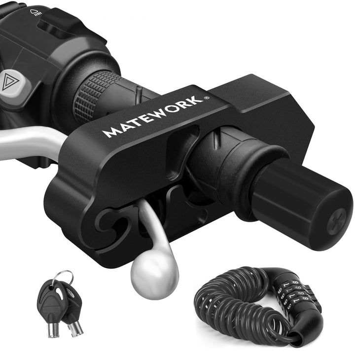 Matework front view of lock showing robust design and visible deterrent