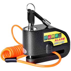 Mathtoxyz disc lock front view showing locking pin and visible deterrent benefit