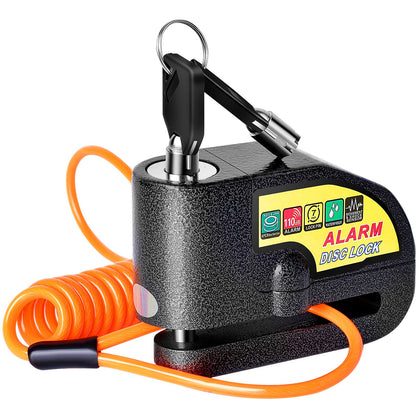 Mathtoxyz disc lock front view showing locking pin and visible deterrent benefit