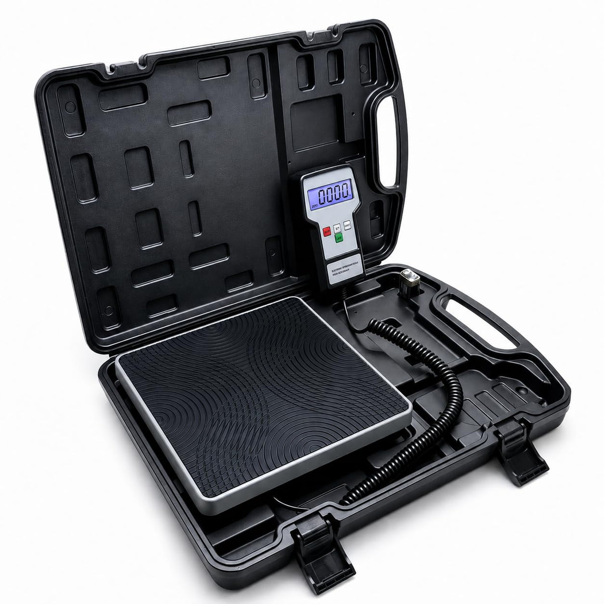 Matvrynxx front view showing scale and case, durable construction benefit