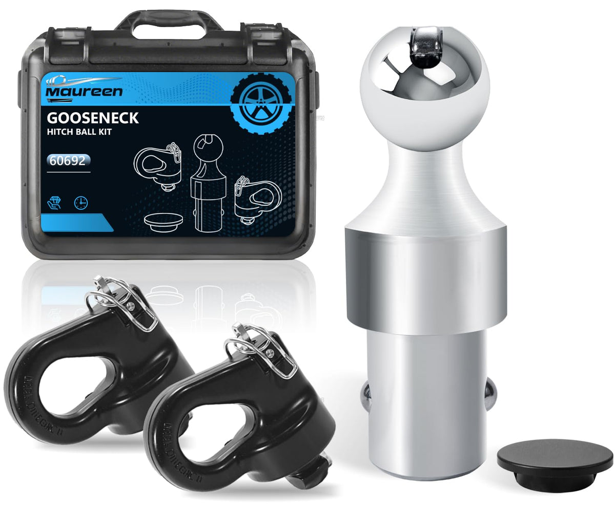 Maureen front packaging showing complete gooseneck ball kit and benefits