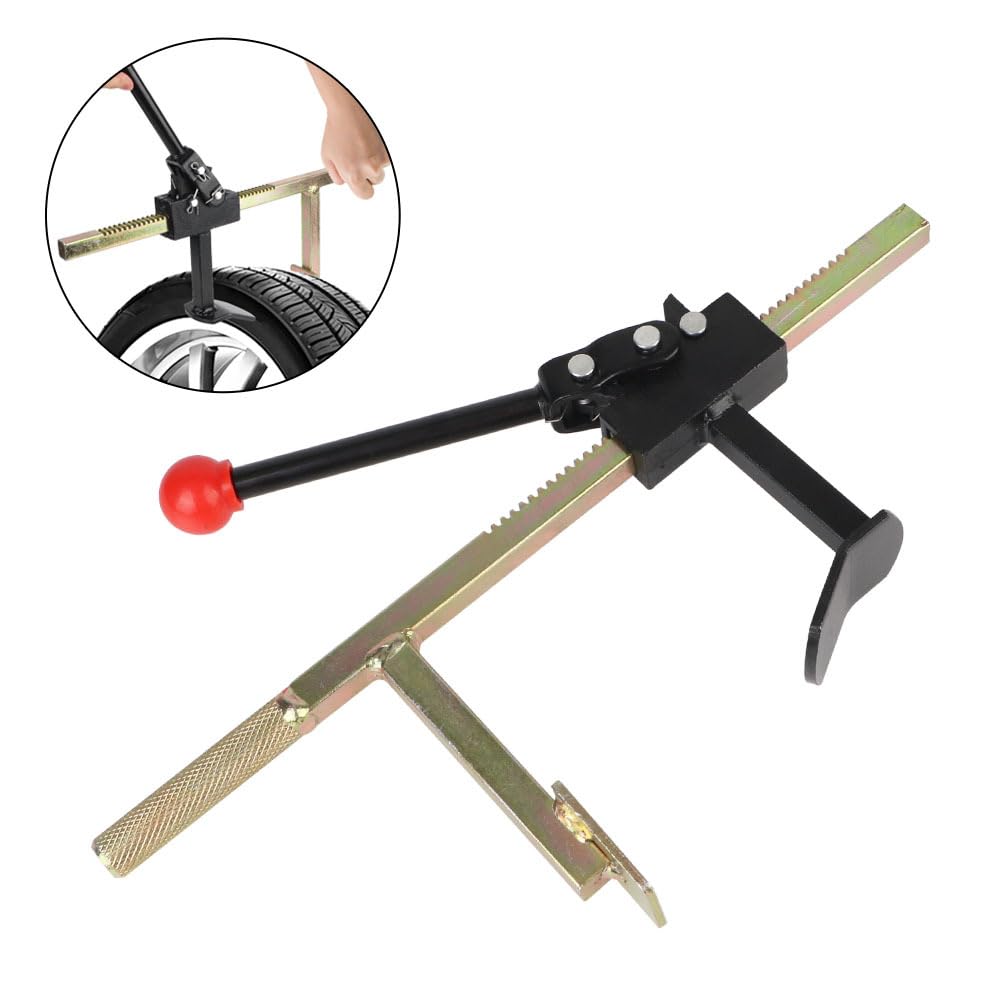 Mautopily jaw closeup highlighting 180mm capacity and secure tire grip benefit