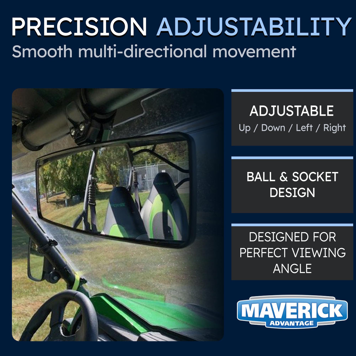 Maverick Advantage OEM-style clamp detail demonstrating secure roll bar attachment