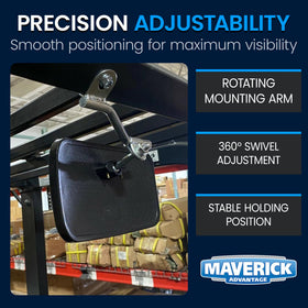 Maverick Advantage close-up of thick glass surface highlighting clear durable reflection
