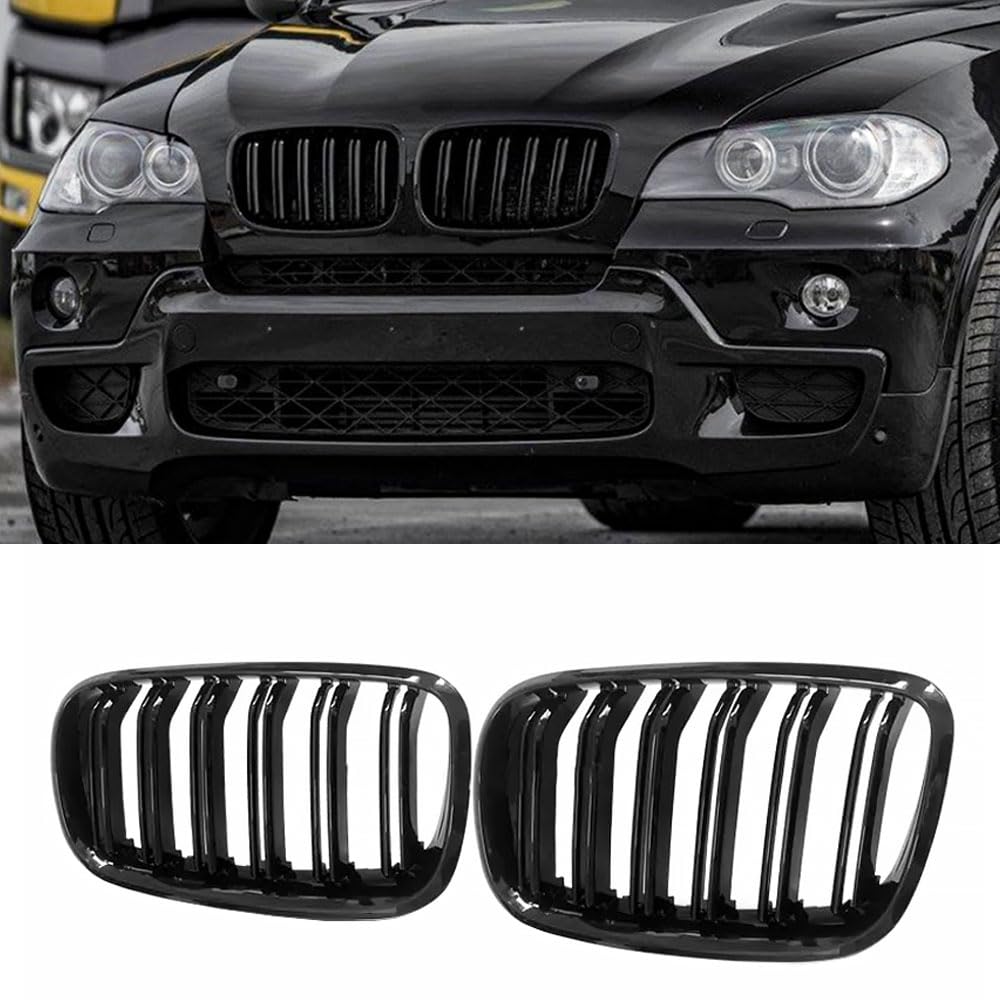MAXDOM front grille front view shows gloss black styling and improved appearance