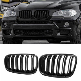 MAXDOM front grille front view shows gloss black styling and improved appearance